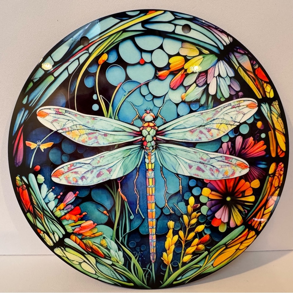 Colorful Dragonfly Wall Hanging